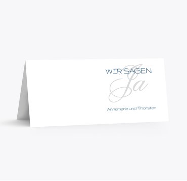 Hochzeit Tischkarte Sagja