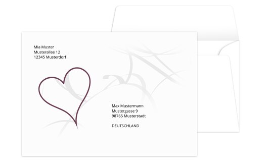 Umschlag Band Lila 161x114mm