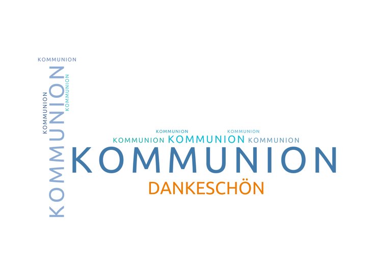 Ansicht 2 - Kommunion Dankeskarte Script