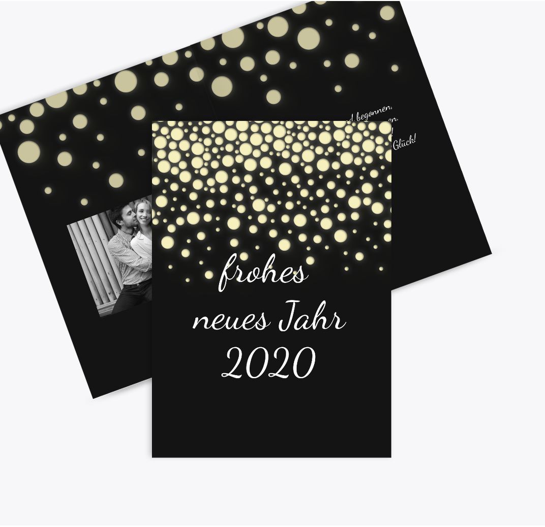  Foto zu Neujahrskarten online gestalten & günstig kaufen! 