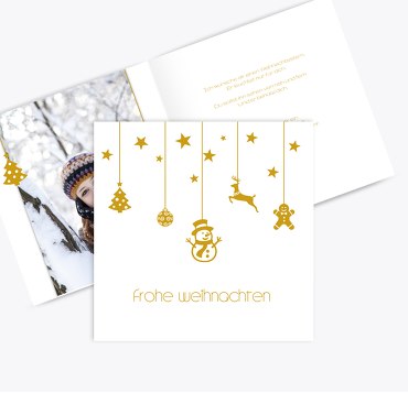 Foto Grußkarte Schmuckelemente