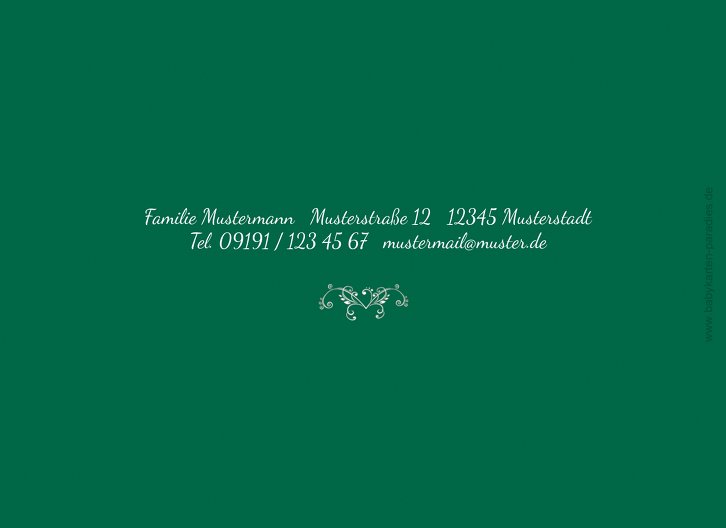 Ansicht 2 - Kommunionskarte Vogel