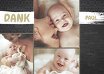 Ansicht 4 - Baby Dankeskarte Schiefer