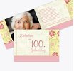 Einladung zum Geburtstag Foto Hibiskus 100