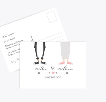 Save-the-Date Pärchen