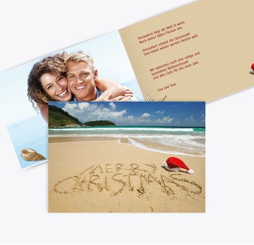 Foto Grußkarte Strand