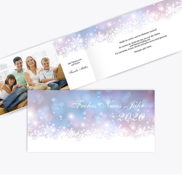 Neujahrskarte Flockenspiel