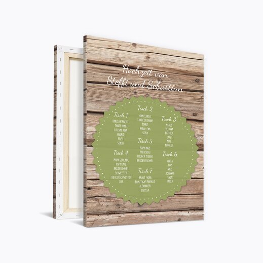 Sitzplan Vintage Holz PastellHellGrün 400x600mm