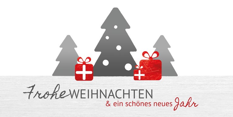 Ansicht 3 - Foto Weihnachtsgrußkarte Geschenkebaum