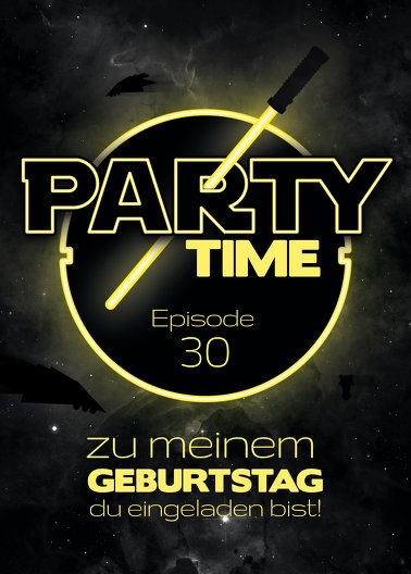 Ansicht 2 - Geburtstagseinladung Partytime 30