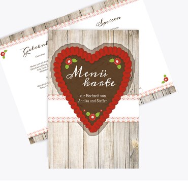 Hochzeit Menükarte München