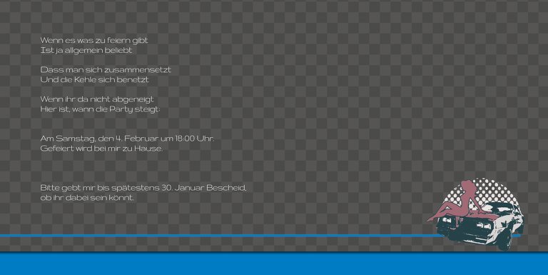 Ansicht 5 - Einladung zum 18. Geburtstag Car