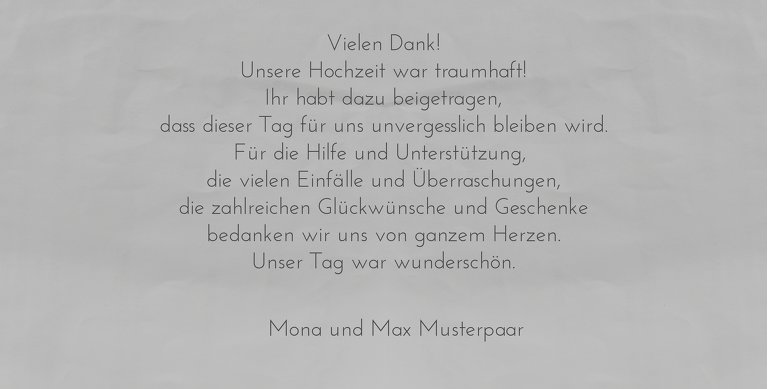 Ansicht 6 - Hochzeit Dankeskarte Fingerpaar