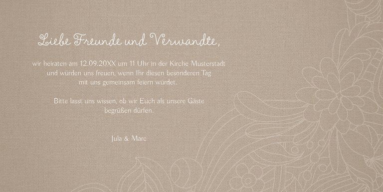 Ansicht 5 - Hochzeit Einladung Vintage Flower