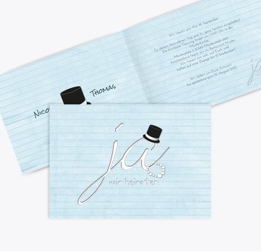 Hochzeit Einladung Kette Zylinder