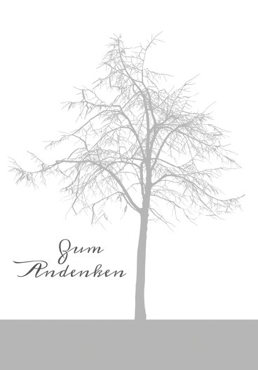 Ansicht 3 - Sterbebildkarte Tree
