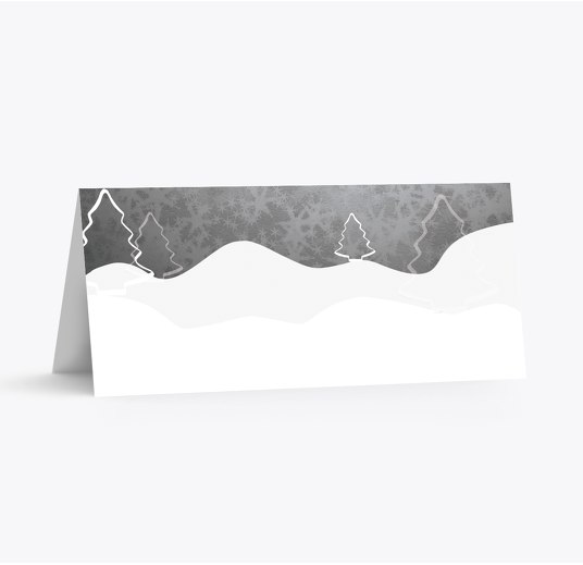 Tischkarte Knopfmännchen Rot 100x44mm