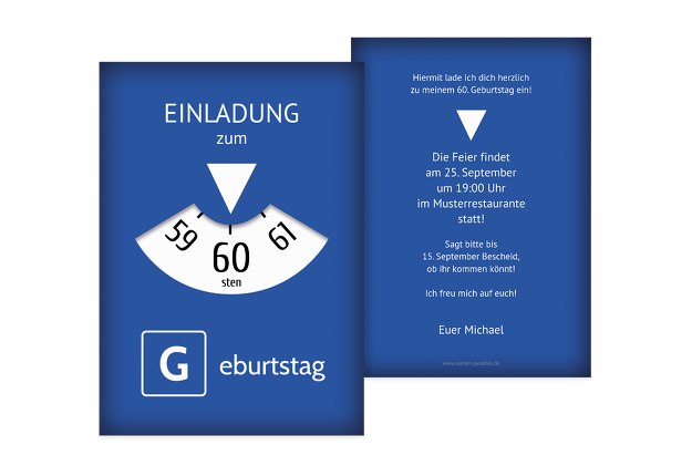 Geburtstag Gluckwunschkarte 60 Schrift Dunkelblau Celebrations Occasions Home Garden Suneducationgroup Com