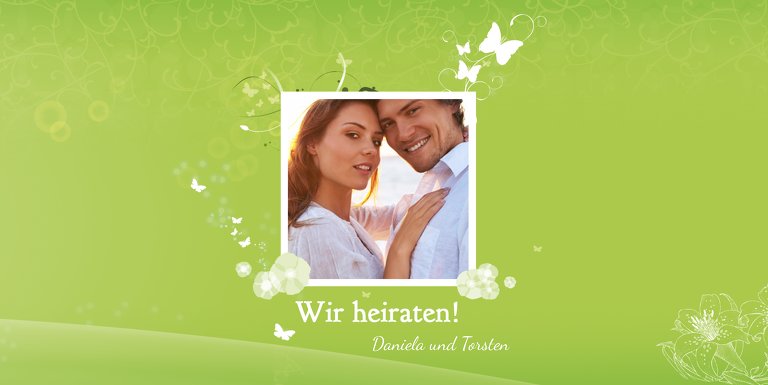 Ansicht 3 - Hochzeit Einladung Din Dream