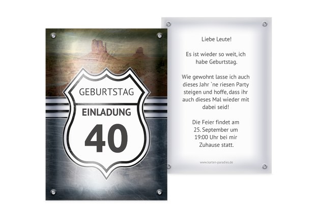 Einladungen Zum 40 Geburtstag Karten Paradies De