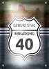 Ansicht 4 - Geburtstagseinladung Route 40