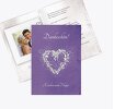 Hochzeit Dankeskarte glamour heart