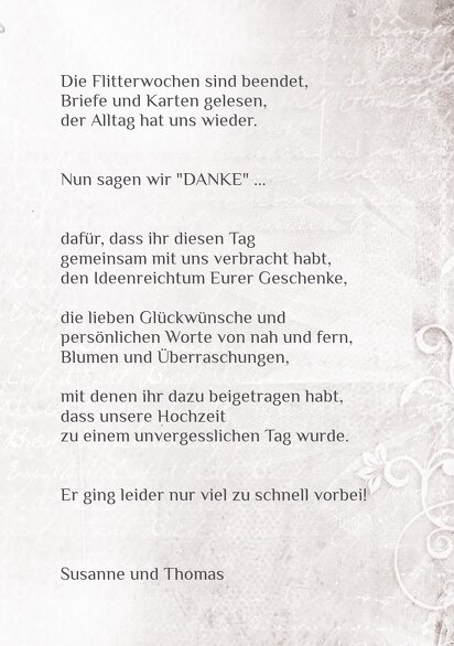 Ansicht 5 - Hochzeit Dankeskarte glamour heart