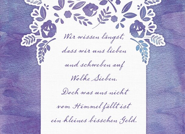 Ansicht 4 - Hochzeit Einladung Vogelpaar