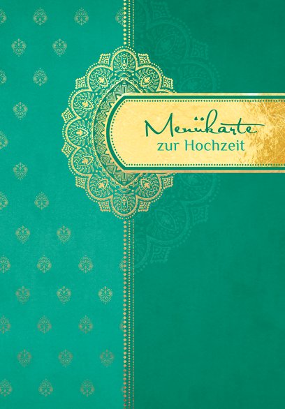 Ansicht 3 - Hochzeit Menükarte Mumbai