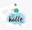 Spruchkarte Hallo