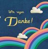 Ansicht 7 - Dankeskarte Regenbogenfantasie