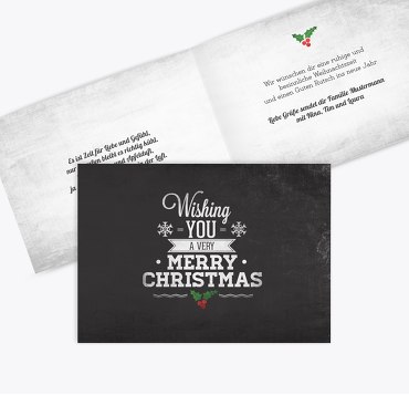 Grußkarte Merry Christmas