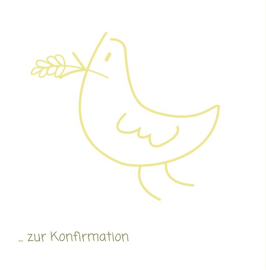 Ansicht 2 - Einladungskarte zur Konfirmation Gräser