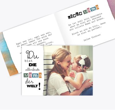 Muttertagskarte Farbenfroh