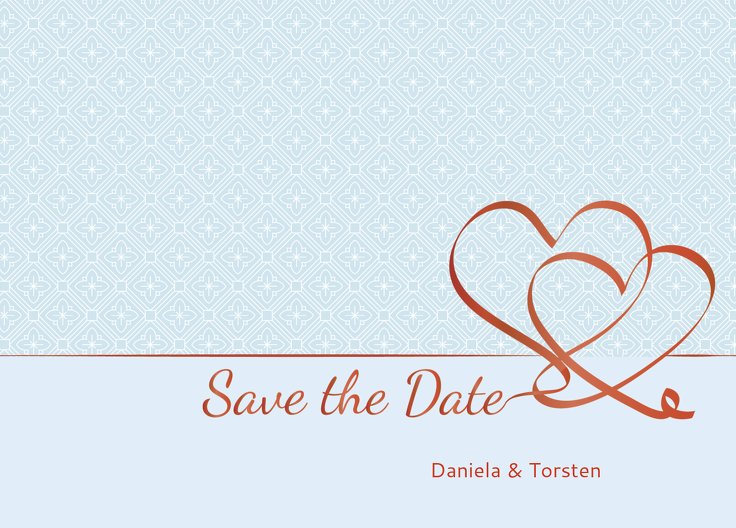 Ansicht 2 - Save-the-Date Turteltäubchen