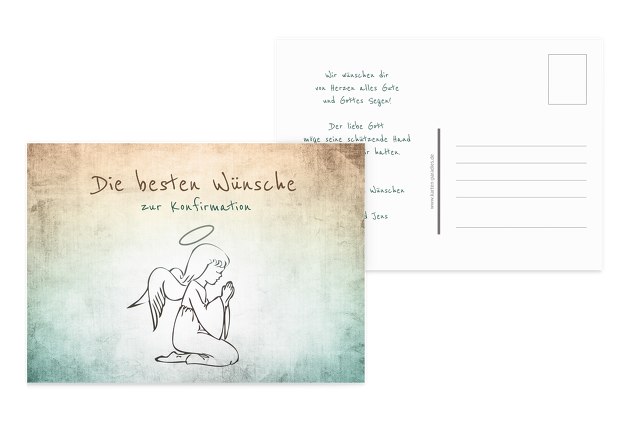 Glückwunschkarte zur Konfirmation Karte Konfirmationskarte Grusskarte #11-1453