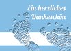 Ansicht 10 - Taufe Dankeskarte Footprints