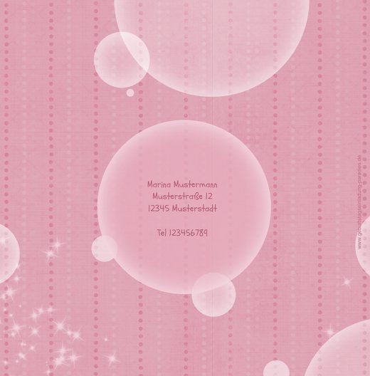Ansicht 2 - Einladungskarte magic bubbles