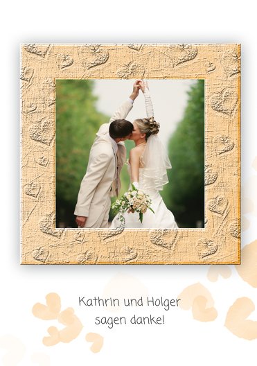 Ansicht 4 - Hochzeit Dankeskarte Liebesglück