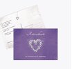 Hochzeit Antwortkarte glamour heart