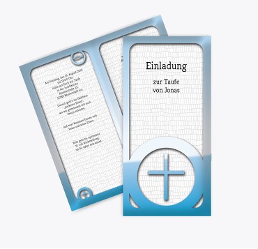 Taufkarte Taufsymbolrahmen