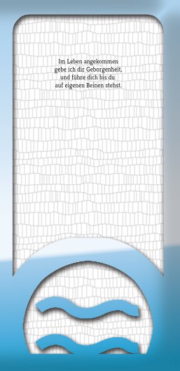 Ansicht 5 - Taufkarte Taufsymbolrahmen