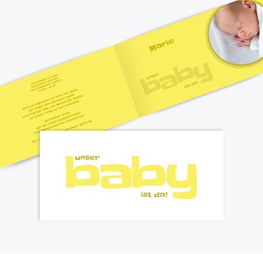 Baby Dankeskarte Baby