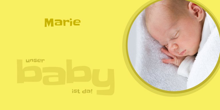 Ansicht 5 - Baby Dankeskarte Baby