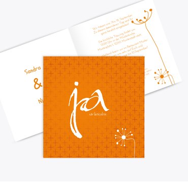 Hochzeit Einladung abstrakte Blumen