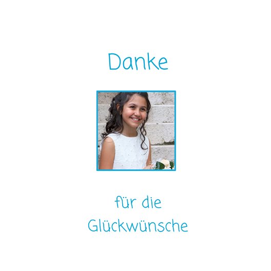 Ansicht 4 - Konfirmation Dankeskarte White