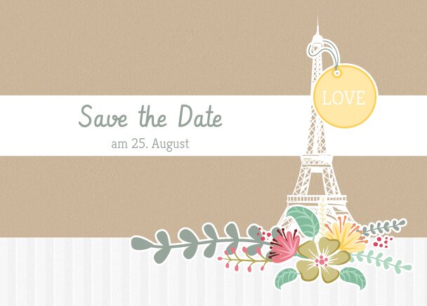 Ansicht 2 - Save-the-Date Paris