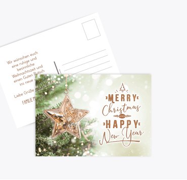 Grußkarte Sternornament