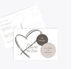 Hochzeit Save-the-Date Doppelherz