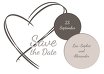 Ansicht 4 - Hochzeit Save-the-Date Doppelherz